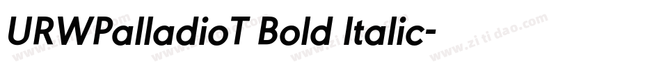 URWPalladioT Bold Italic字体转换